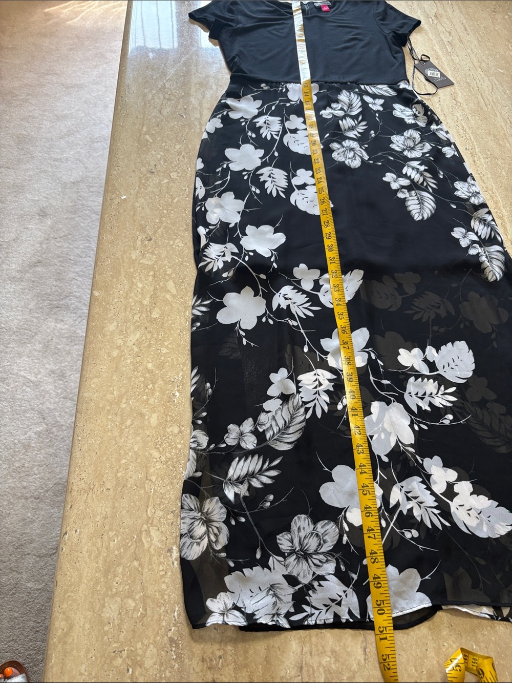 NWT Vince Camuto, sheer bottom dress - Picture 7 of 11